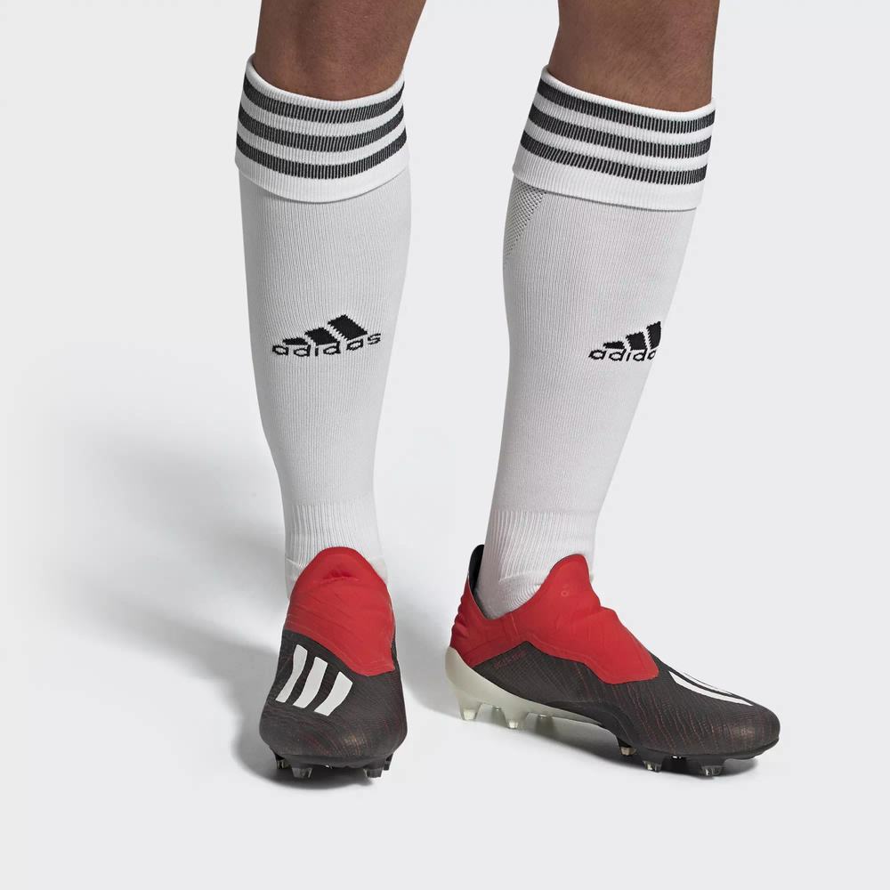 Adidas X 18+ Firm Ground Tacos de Futbol Negros Para Hombre (MX-95307)